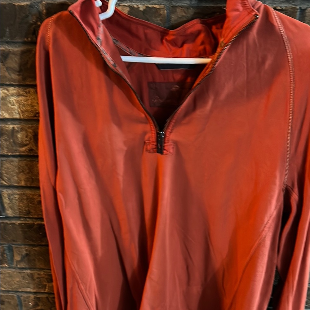 Red Quarter-Zip Pullover